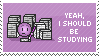 I Should Be Studying Stamp